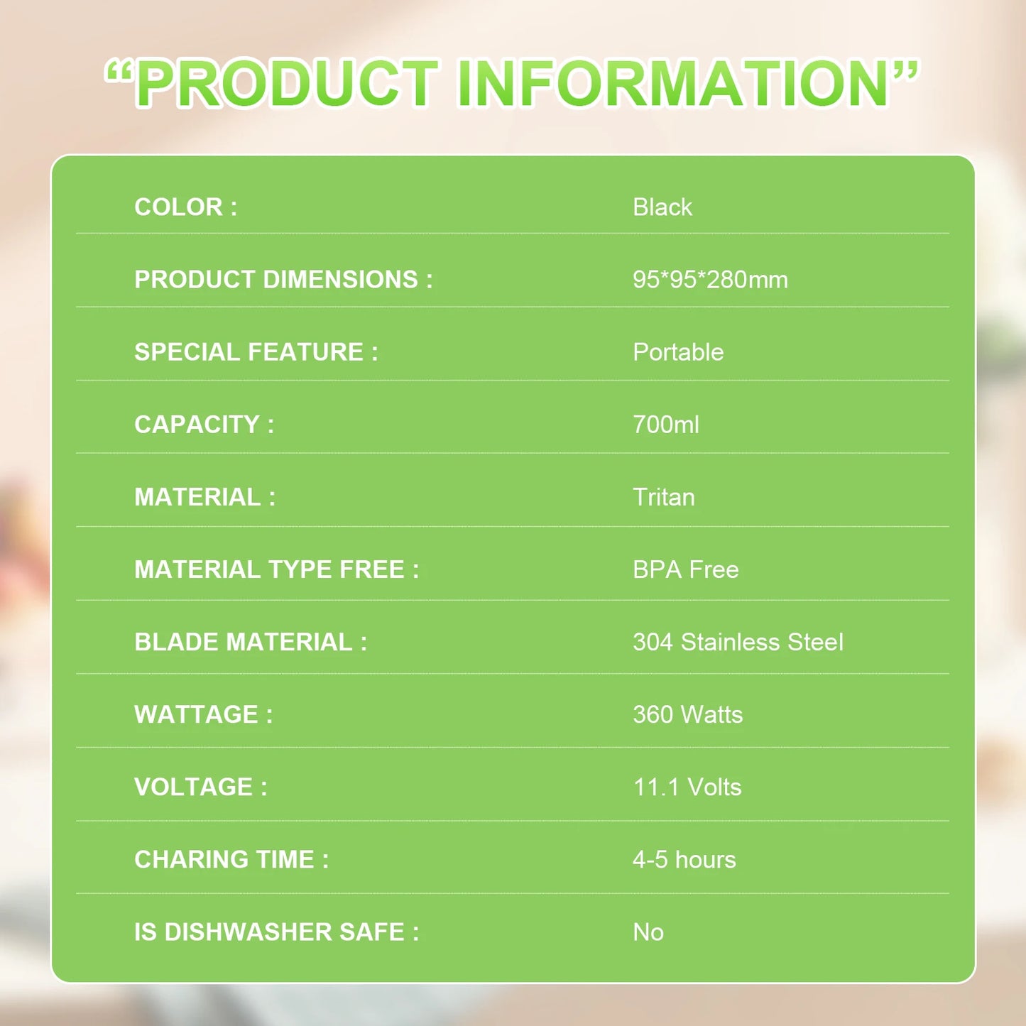 Electric Portable Juicer Fresh Fruit Mixer