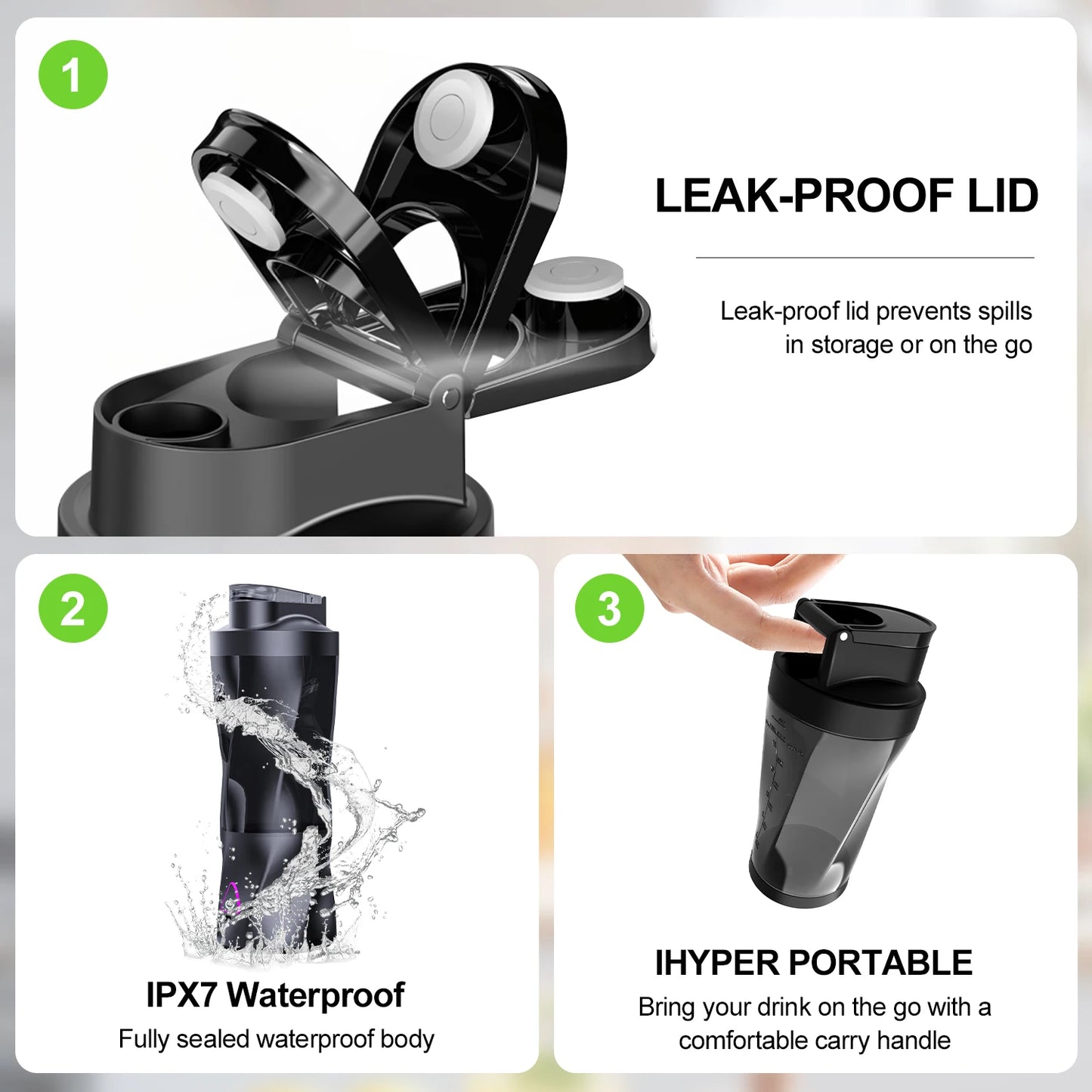 Electric Portable Juicer Fresh Fruit Mixer